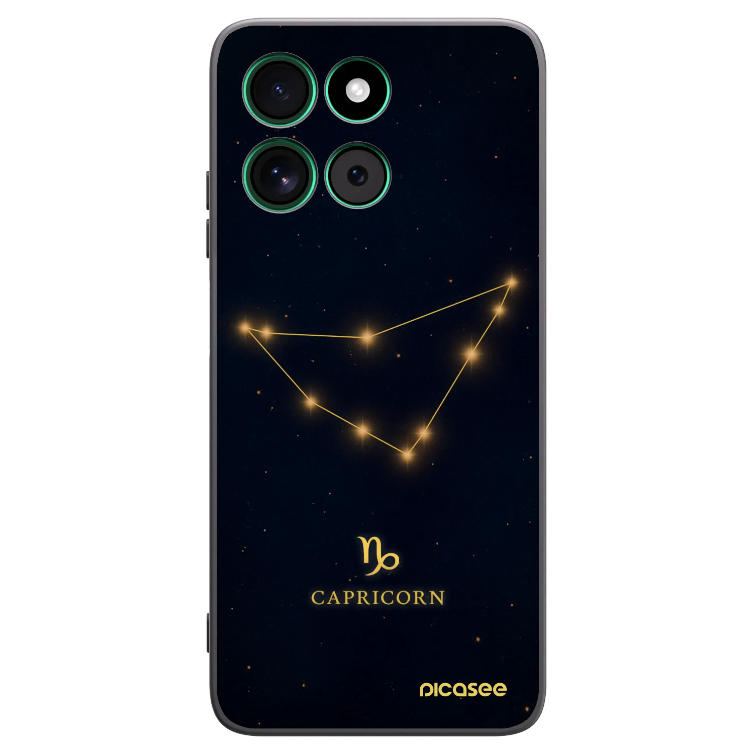Picasee silikonski črni ovitek za Motorola Moto G57 Power - CAPRICORN