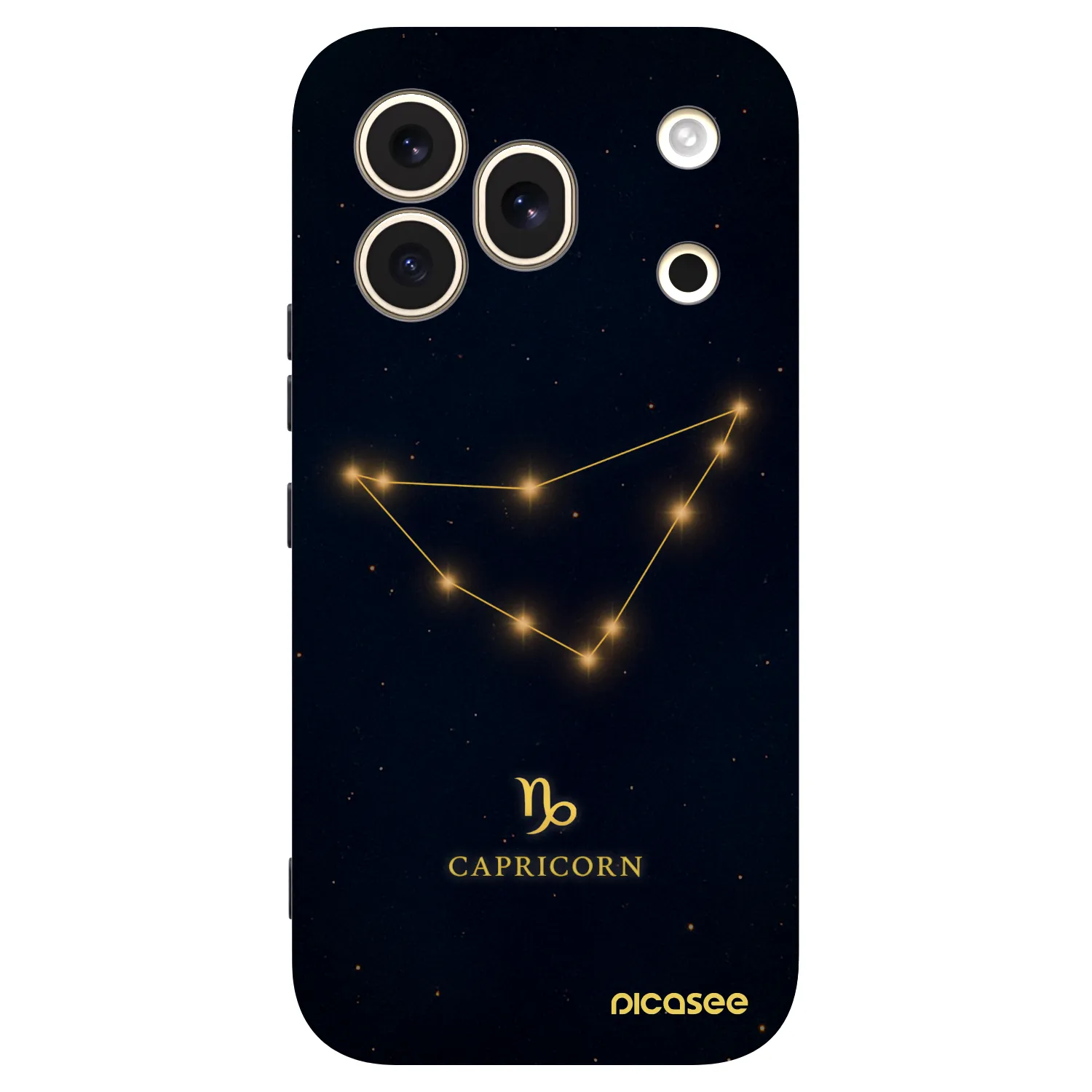 Picasee silikonski črni ovitek za Honor 600 Pro - CAPRICORN