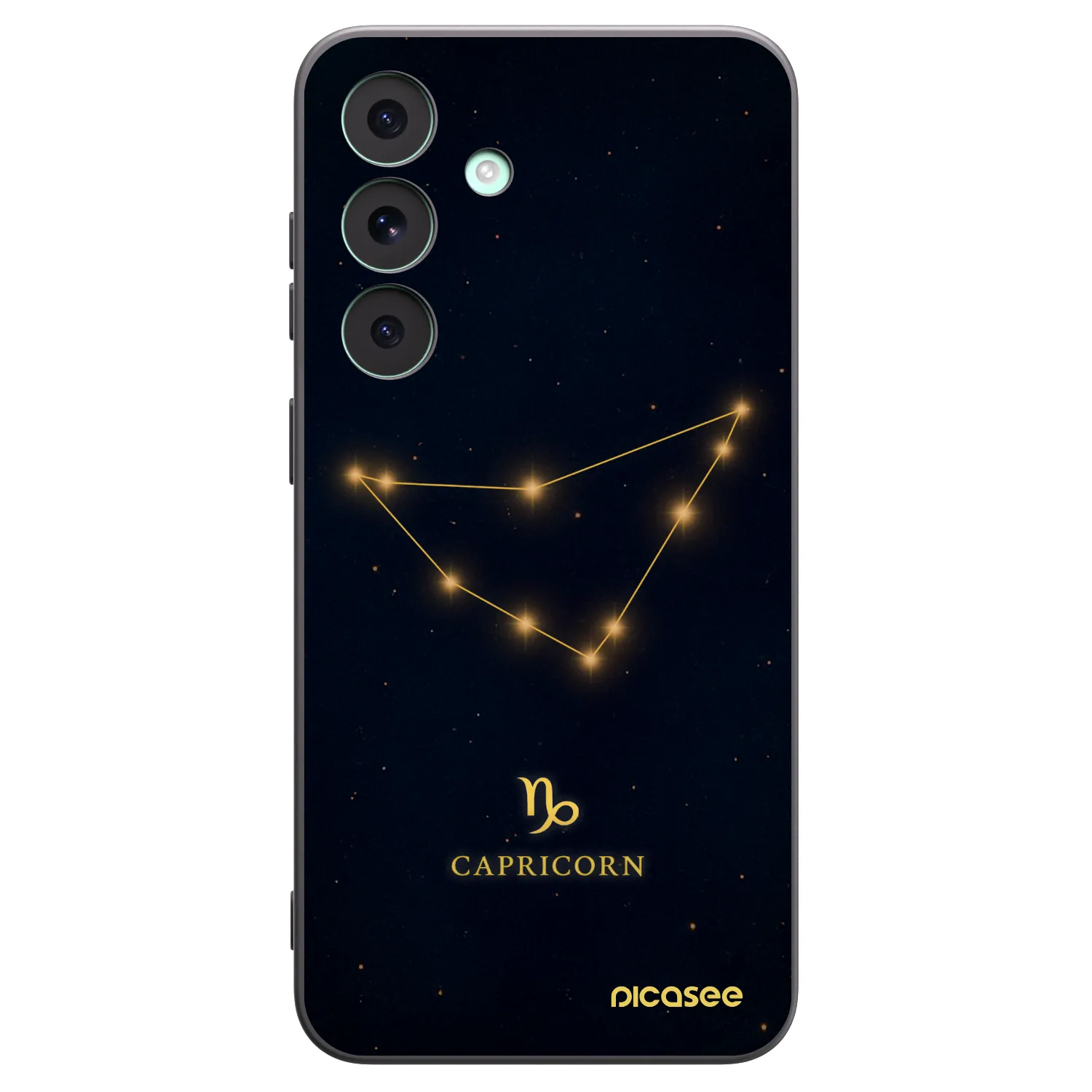 Picasee silikonski črni ovitek za Samsung Galaxy S26 FE - CAPRICORN