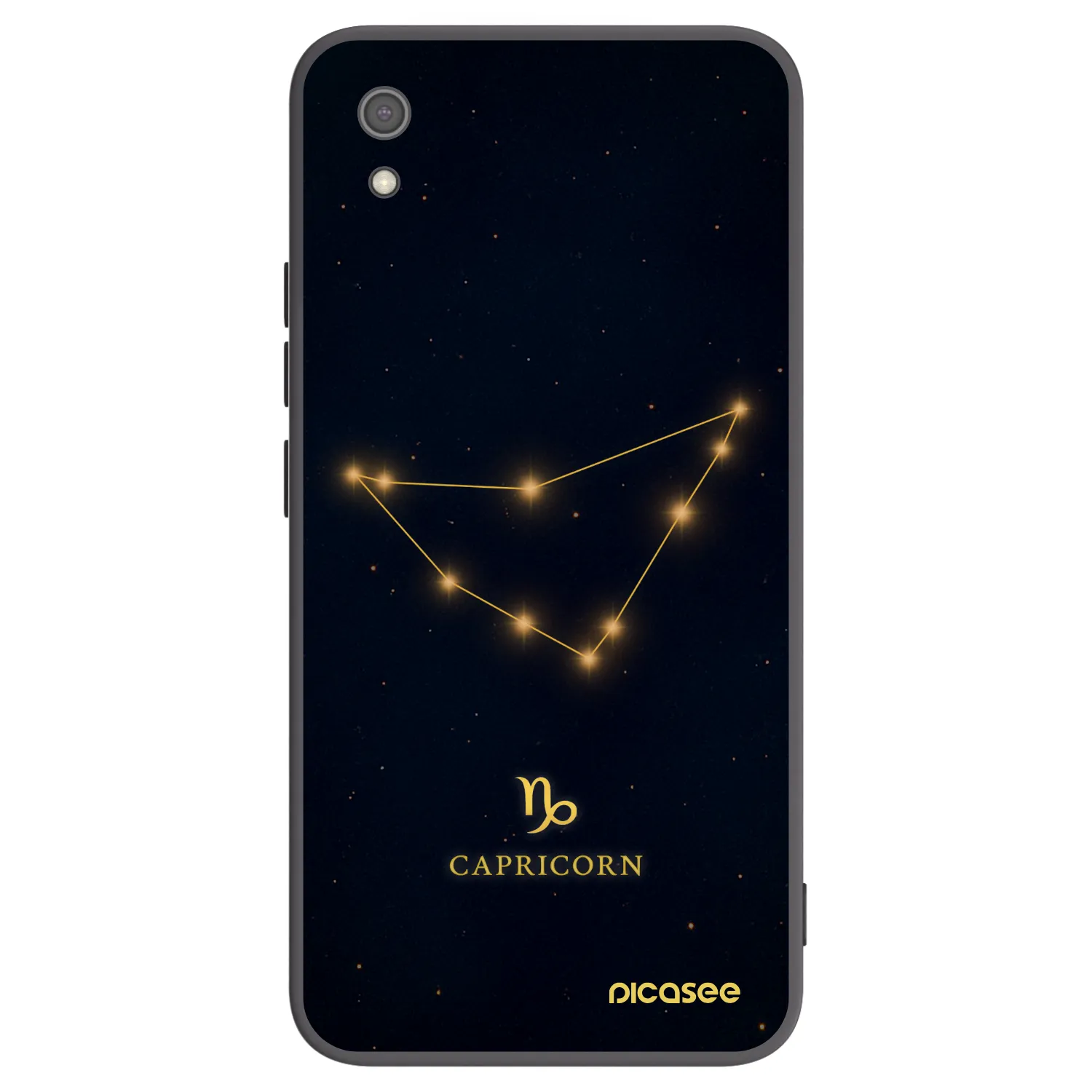 Picasee silikonski črni ovitek za Xiaomi Redmi 7A - CAPRICORN