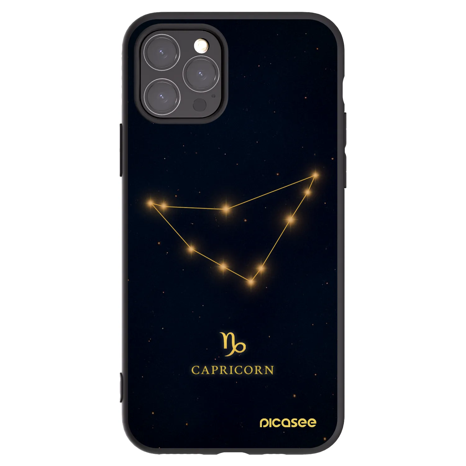 Picasee silikonski črni ovitek za Apple iPhone 11 Pro - CAPRICORN