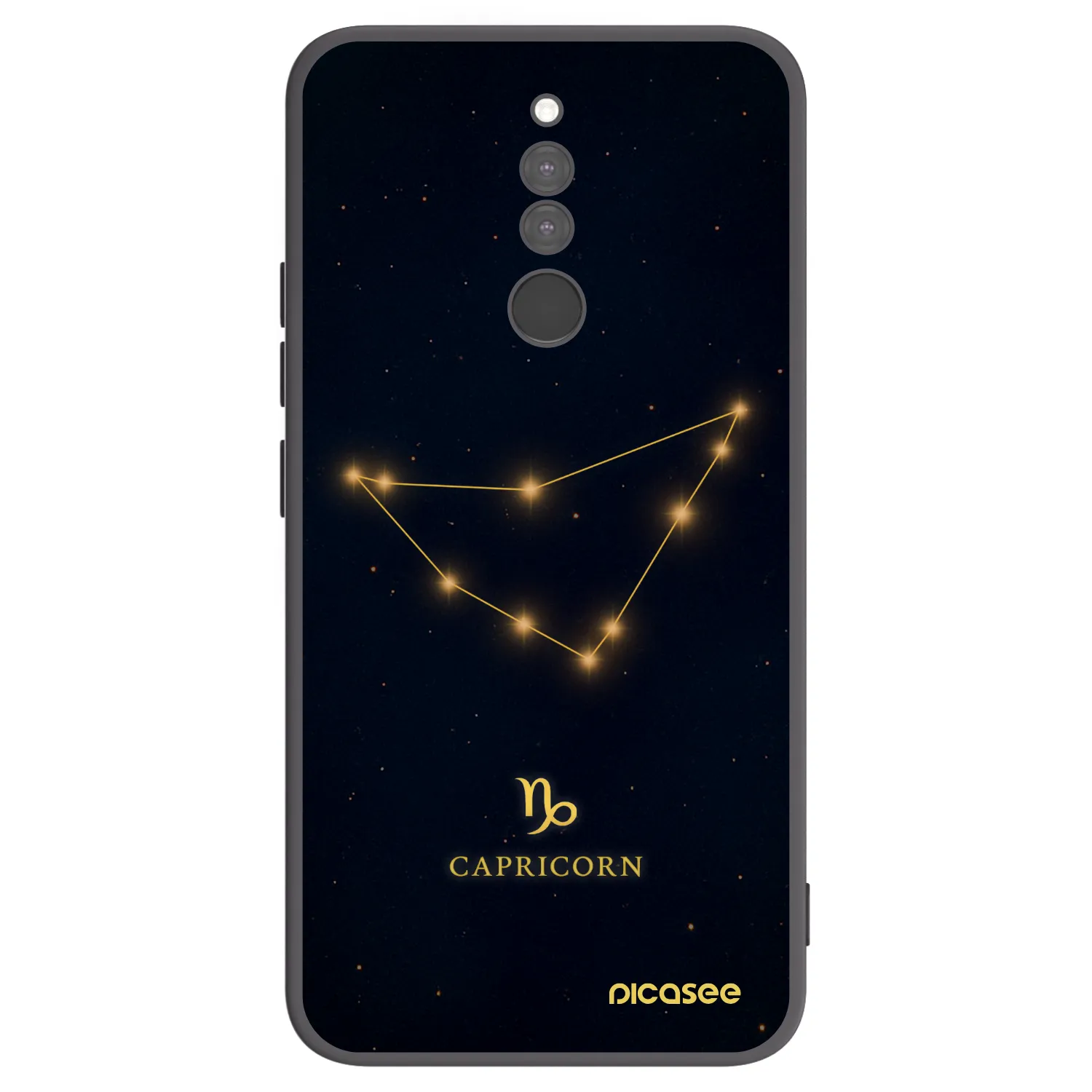 Picasee silikonski črni ovitek za Xiaomi Redmi 8 - CAPRICORN