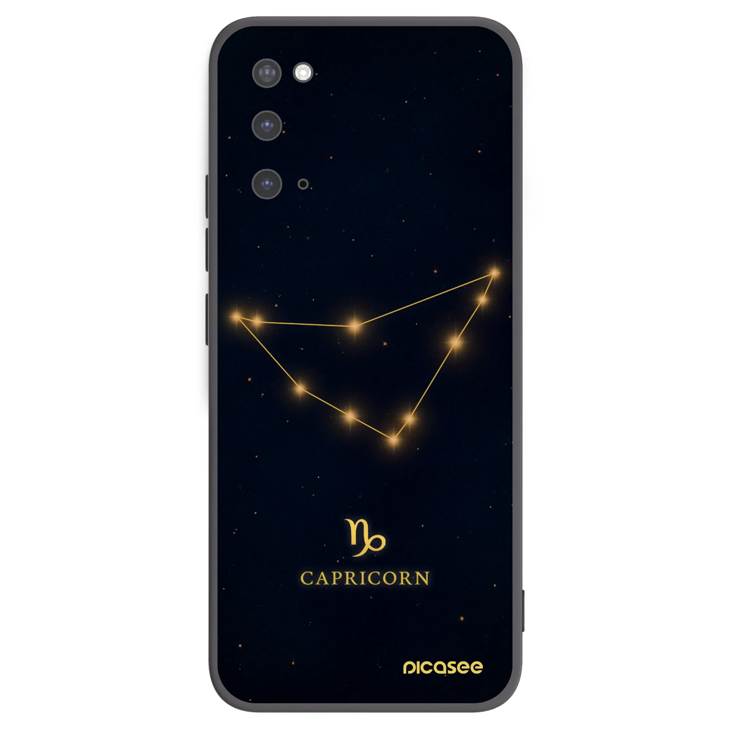 Picasee silikonski črni ovitek za Samsung Galaxy S20 G980F - CAPRICORN