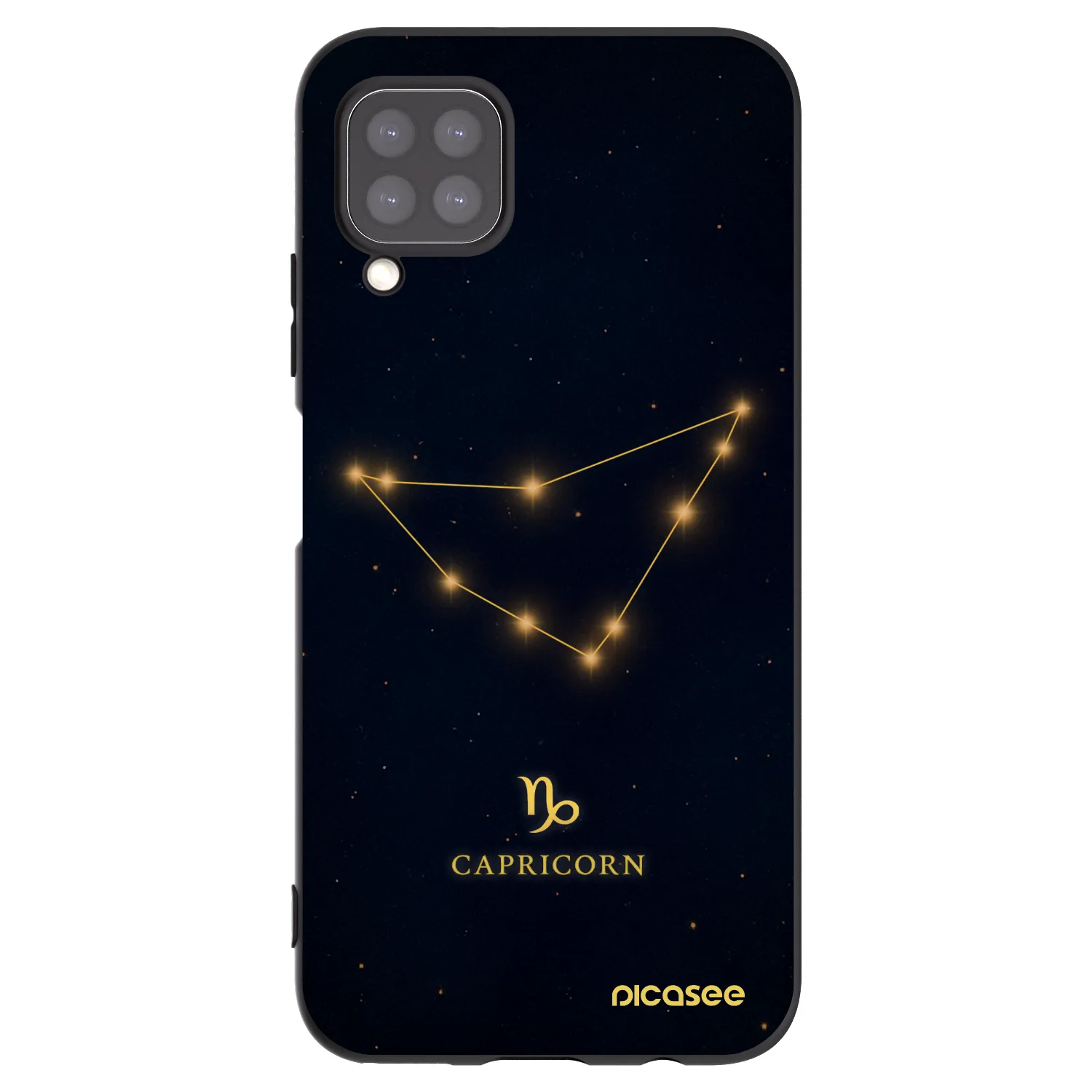 Picasee silikonski črni ovitek za Huawei P40 Lite - CAPRICORN