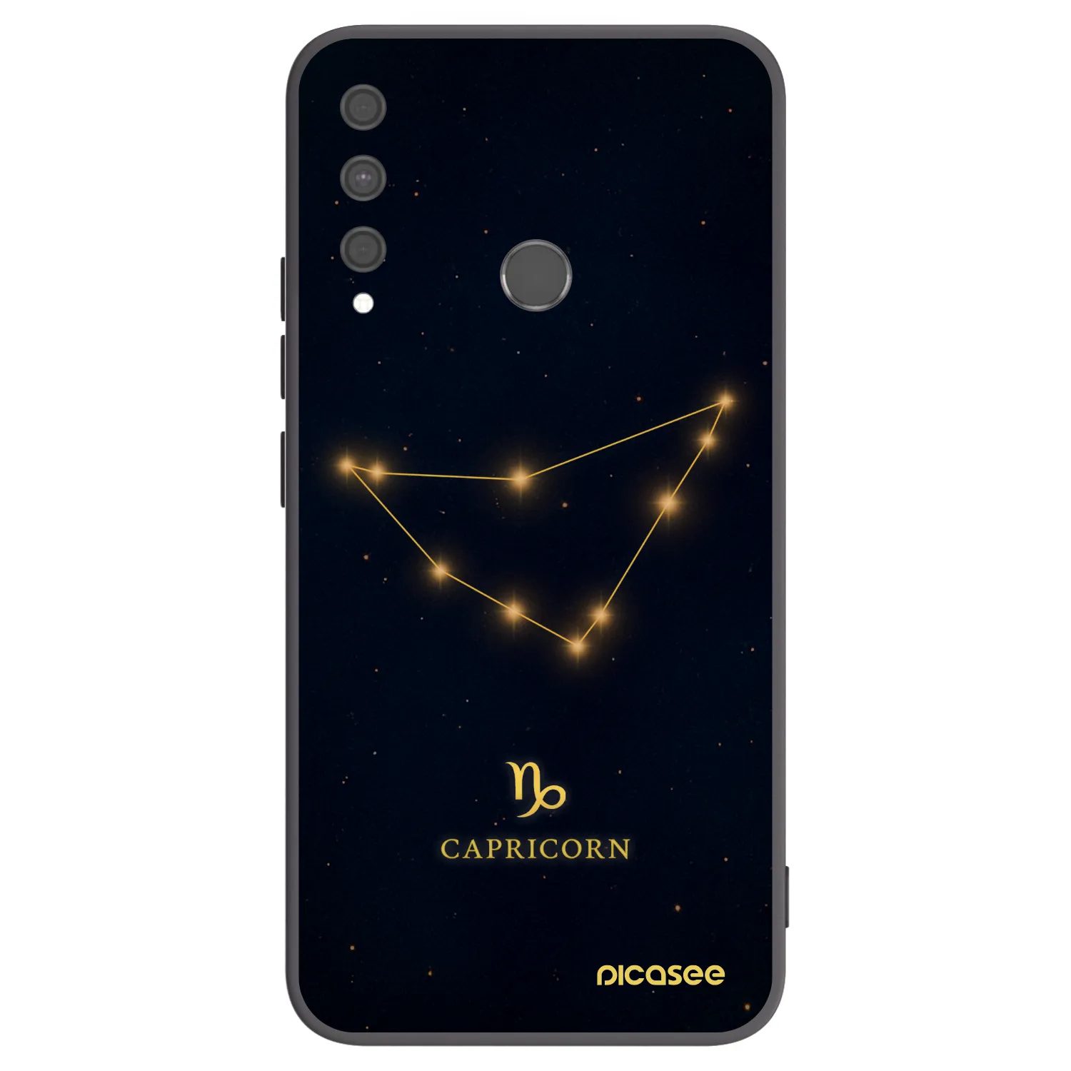 Picasee silikonski črni ovitek za Huawei P40 Lite E - CAPRICORN