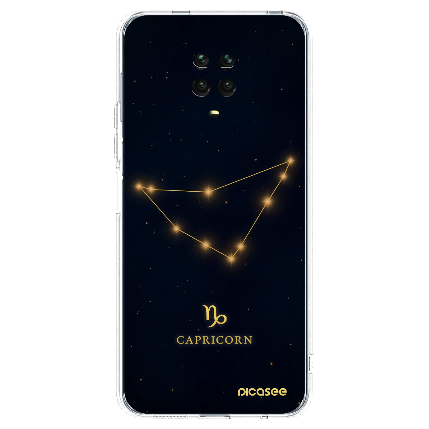 Picasee silikonski prozorni ovitek za Xiaomi Redmi Note 9S - CAPRICORN