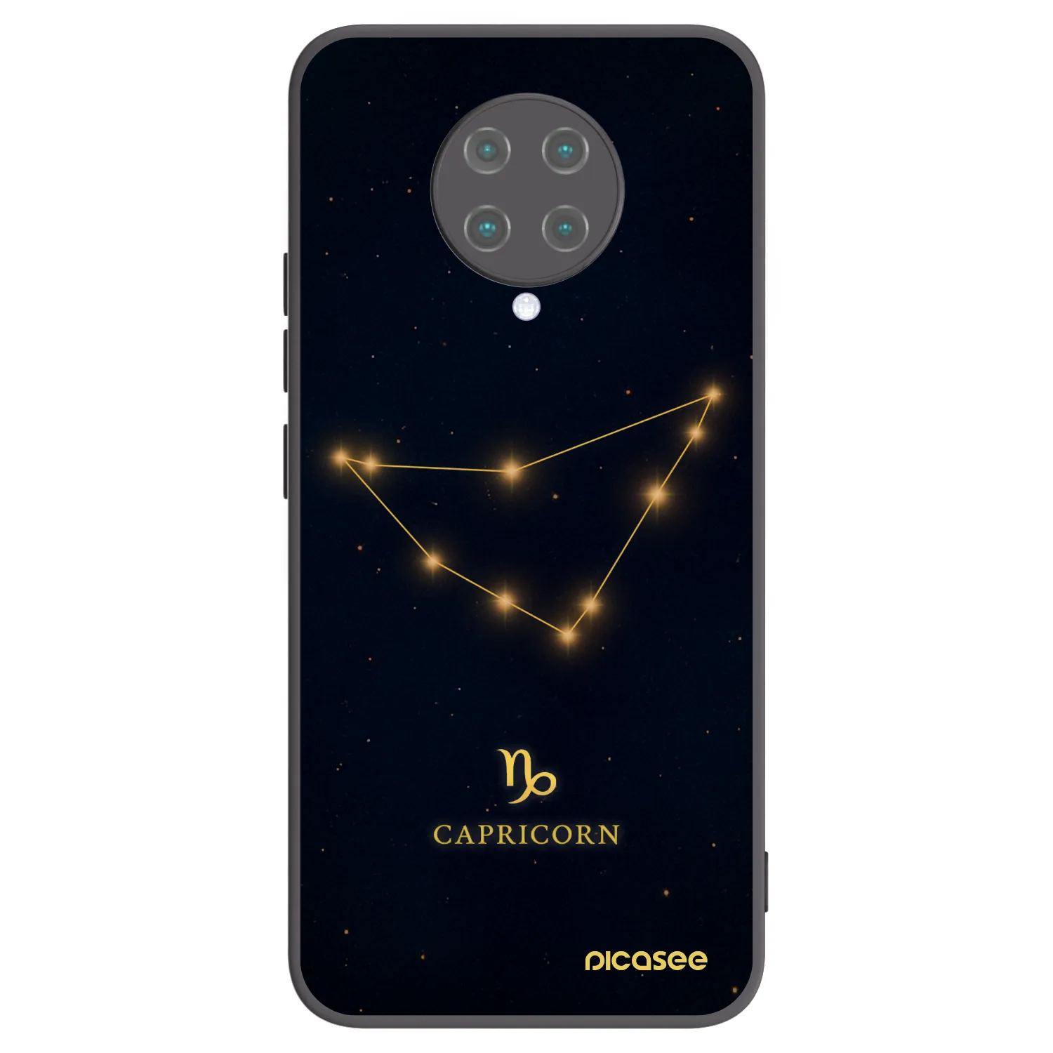 Picasee silikonski črni ovitek za Xiaomi Poco F2 Pro - CAPRICORN