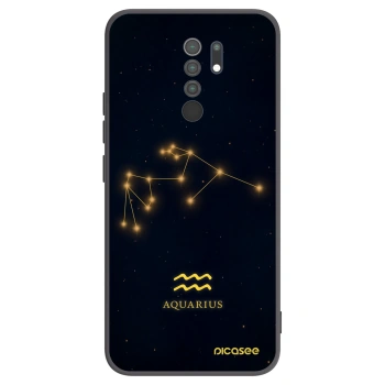 Picasee silikonski črni ovitek za Xiaomi Redmi 9 - AQUARIUS