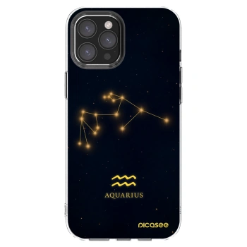 Picasee silikonski prozorni ovitek za Apple iPhone 12 Pro Max - AQUARIUS