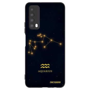 Picasee silikonski črni ovitek za Huawei P Smart 2021 - AQUARIUS