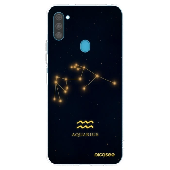 Picasee silikonski prozorni ovitek za Samsung Galaxy M11 - AQUARIUS