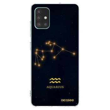 Picasee silikonski prozorni ovitek za Samsung Galaxy M51 M515F - AQUARIUS