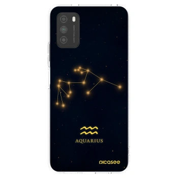 Picasee silikonski prozorni ovitek za Xiaomi Poco M3 - AQUARIUS
