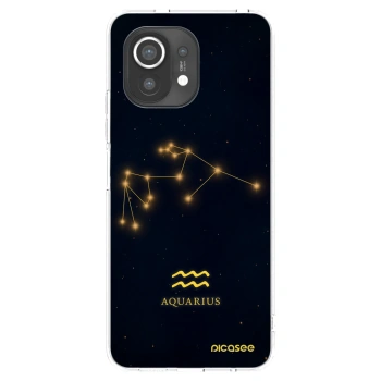Picasee silikonski prozorni ovitek za Xiaomi Mi 11 - AQUARIUS