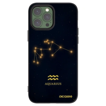 Picasee silikonski črni ovitek za Apple iPhone 13 Pro Max - AQUARIUS
