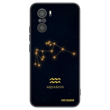 Picasee silikonski črni ovitek za Xiaomi Poco F3 - AQUARIUS