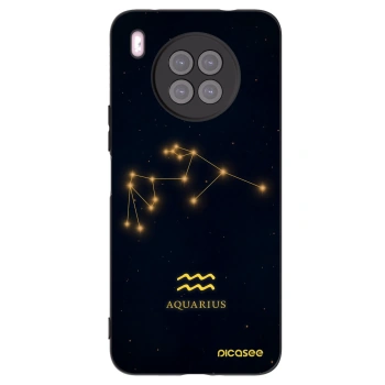 Picasee silikonski črni ovitek za Huawei Nova 8i - AQUARIUS