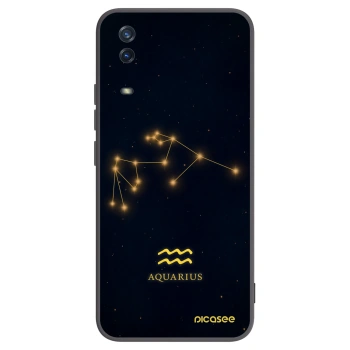 Picasee silikonski črni ovitek za Vivo Y11s - AQUARIUS