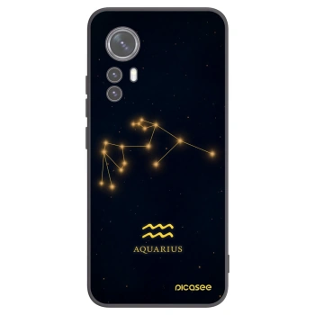 Picasee silikonski črni ovitek za Xiaomi 12 - AQUARIUS
