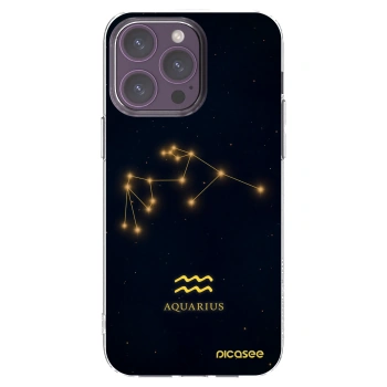 Picasee silikonski prozorni ovitek za Apple iPhone 14 Pro Max - AQUARIUS