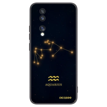 Picasee silikonski črni ovitek za Honor 70 - AQUARIUS
