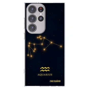 Picasee silikonski prozorni ovitek za Samsung Galaxy S23 Ultra 5G - AQUARIUS