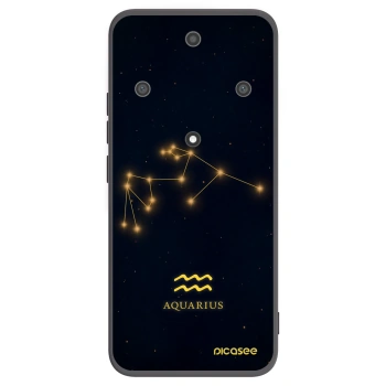 Picasee silikonski črni ovitek za Honor Magic5 Lite 5G - AQUARIUS