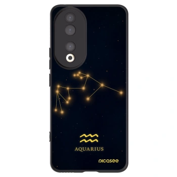 Picasee silikonski črni ovitek za Honor 90 5G - AQUARIUS