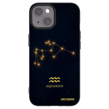 Picasee silikonski črni ovitek za Apple iPhone 15 - AQUARIUS