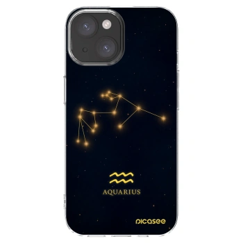 Picasee silikonski prozorni ovitek za Apple iPhone 15 - AQUARIUS