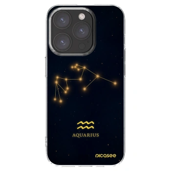 Picasee silikonski prozorni ovitek za Apple iPhone 15 Pro - AQUARIUS