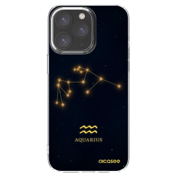 Picasee silikonski prozorni ovitek za Apple iPhone 15 Pro Max - AQUARIUS