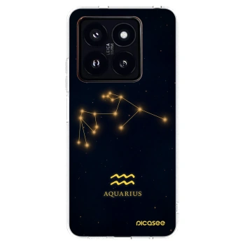 Picasee silikonski prozorni ovitek za Xiaomi 14 Pro - AQUARIUS