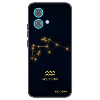 Picasee silikonski črni ovitek za Motorola Edge 40 Neo - AQUARIUS