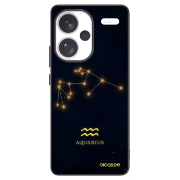 Picasee silikonski črni ovitek za Xiaomi Redmi Note 13 Pro+ 5G - AQUARIUS