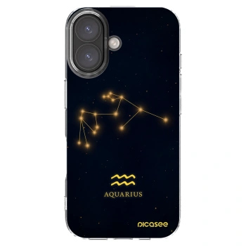 Picasee silikonski prozorni ovitek za Apple iPhone 16 - AQUARIUS