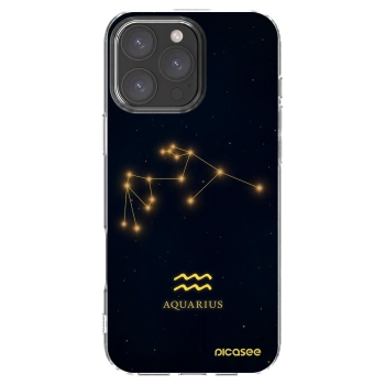 Picasee silikonski prozorni ovitek za Apple iPhone 16 Pro Max - AQUARIUS