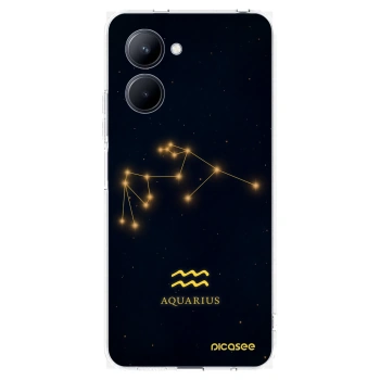 Picasee silikonski prozorni ovitek za Realme C33 (2023) - AQUARIUS