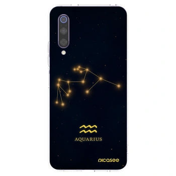 Picasee silikonski prozorni ovitek za Xiaomi Mi 9 - AQUARIUS