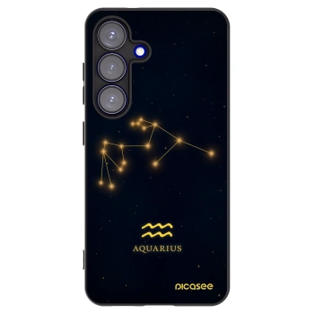 Picasee silikonski črni ovitek za Samsung Galaxy S25 5G - AQUARIUS