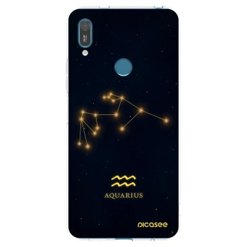 Picasee silikonski prozorni ovitek za Huawei Y7 2019 - AQUARIUS