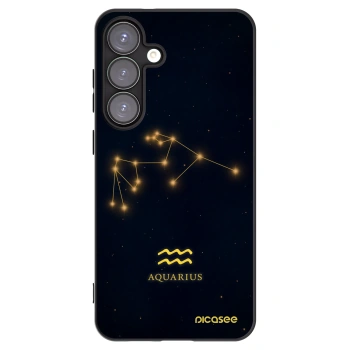 Picasee silikonski črni ovitek za Samsung Galaxy S25+ 5G - AQUARIUS