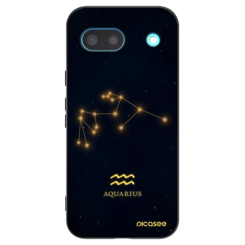 Picasee silikonski črni ovitek za Google Pixel 8a - AQUARIUS