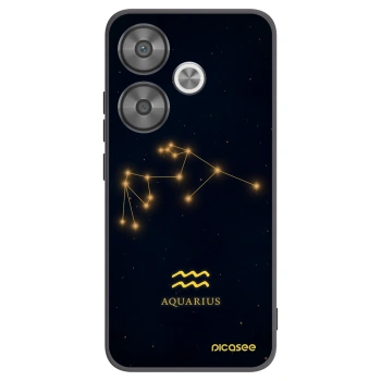Picasee silikonski črni ovitek za Xiaomi Poco F6 - AQUARIUS
