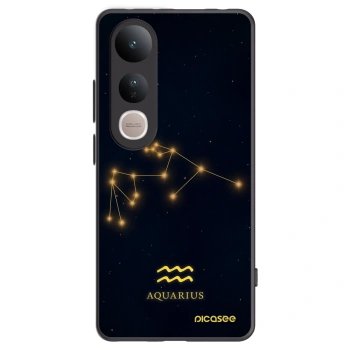 Picasee silikonski črni ovitek za Vivo V50 Lite 5G - AQUARIUS