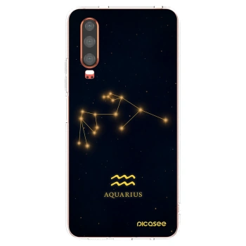 Picasee silikonski prozorni ovitek za Huawei P30 - AQUARIUS