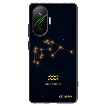 Picasee silikonski črni ovitek za Xiaomi Poco F7 Pro 5G - AQUARIUS