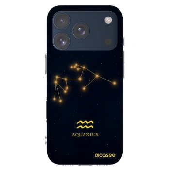 Picasee silikonski prozorni ovitek za Apple iPhone 17 Pro - AQUARIUS