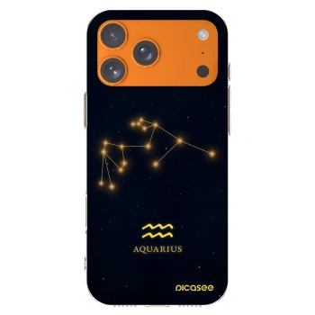 Picasee silikonski prozorni ovitek za Apple iPhone 17 Pro Max - AQUARIUS