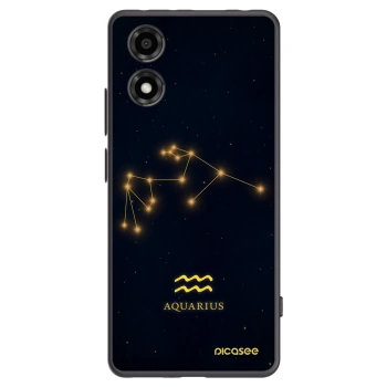 Picasee silikonski črni ovitek za Motorola Moto E14 - AQUARIUS